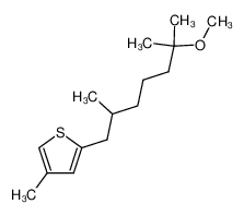 87416-85-1 2-(6'-methoxy-2',6'-dimethylheptyl)-4-methylthiophene