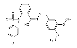 477733-71-4 structure, C22H20ClN3O5S