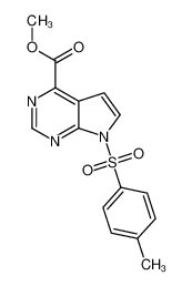 methyl 7-(4-methylphenyl)sulfonylpyrrolo[2,3-d]pyrimidine-4-carboxylate 1261365-63-2