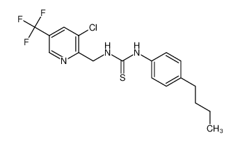 1-(4-butylphenyl)-3-((3-chloro-5-(trifluoromethyl)pyridin-2-yl)methyl)thiourea 326815-24-1