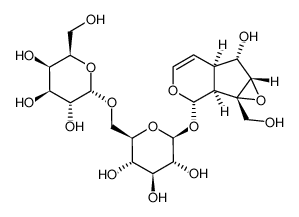 [(1aS,1bα,5aα,6aβ)-1a,1b,2,5a,6,6a-Hexahydro-6α-hydroxy-1aβ-(hydroxymethyl)oxireno[4,5]cyclopenta[1,2-c]pyran-2α-yl]6-O-α-D-galactopyranosyl-β-D-glucopyranoside 81720-05-0