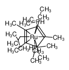 87640-51-5 structure, C21H46P2Ru