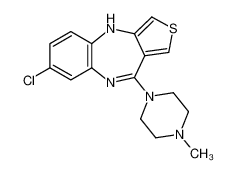 59681-54-8 7-chloro-4-(4-methylpiperazin-1-yl)-10H-thieno[3,4-b][1,5]benzodiazepine