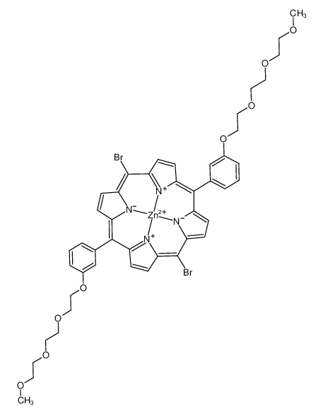 1051971-72-2 structure, C46H46Br2N4O8Zn++