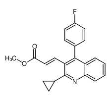 1403338-19-1 methyl (2E)-3-[2-cyclopropyl-4-(4-fluorophenyl)quinoline-3-yl]acrylate