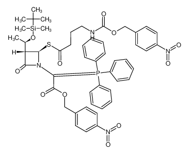 81225-29-8 p-nitrobenzyl 2-<(3S,4R)-3-<(1R)-(tert-butyldimethylsiloxy)ethyl>-4-(4-p-nitrobenzyloxycarbonylaminobutyrylthio)-2-oxoazetidin-1-yl>-2-triphenylphosphoranylideneacetate