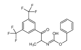 benzyl N-[1-[3,5-bis(trifluoromethyl)phenyl]-1-oxopropan-2-yl]carbamate