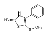 5-methylsulfanyl-4-phenyl-1,3-thiazol-2-amine 64689-62-9