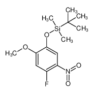 tert-butyl(4-fluoro-2-methoxy-5-nitrophenoxy)dimethylsilane 1164273-87-3