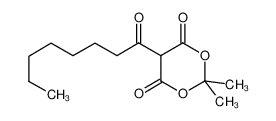 5-Octanoyl-2,2-dimethyl-1,3-dioxane-4,6-dione 103576-44-9