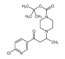 tert-butyl 4-[4-(6-chloropyridin-3-yl)-4-oxobutan-2-yl]piperazine-1-carboxylate 886365-70-4