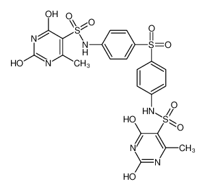 34941-71-4 structure, C22H20N6O10S3