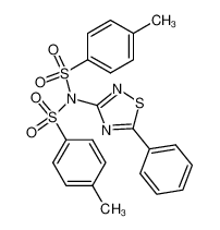 89879-95-8 5-phenyl-3-<bis(p-tolylsulphonyl)amino>-1,2,4-thiadiazole