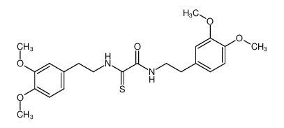 75484-00-3 N,N'-bis<2-(3,4-dimethoxyphenyl)ethyl>ethanemonothiodiamide