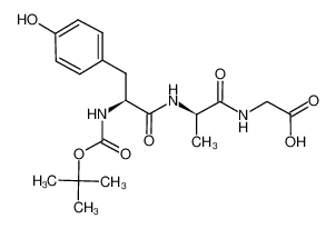 2-[2-[[3-(4-hydroxyphenyl)-2-[(2-methylpropan-2-yl)oxycarbonylamino]propanoyl]amino]propanoylamino]acetic acid 