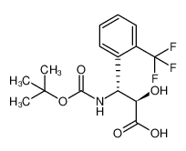 (2R,3R)-2-hydroxy-3-[(2-methylpropan-2-yl)oxycarbonylamino]-3-[2-(trifluoromethyl)phenyl]propanoic acid 1217762-48-5