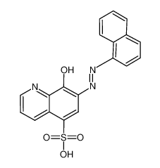 7-(1-萘基偶氮)-8-羟基喹啉-5-磺酸