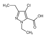 4-chloro-2,5-diethylpyrazole-3-carboxylic acid 128537-59-7