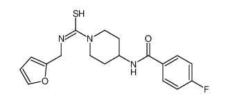 4-fluoro-N-[1-(furan-2-ylmethylcarbamothioyl)piperidin-4-yl]benzamide 606112-40-7