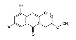 106924-01-0 spectrum, methyl 6,8-dibromo-2-methyl-4-oxoquinazolin-3-ylacetate