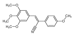 (Z)-2-(4-methoxyphenyl)-3-(3,4,5-trimethoxyphenyl)prop-2-enenitrile 49581-08-0