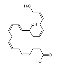 14-hydroxydocosa-4,7,10,12,16,19-hexaenoic acid 87042-40-8