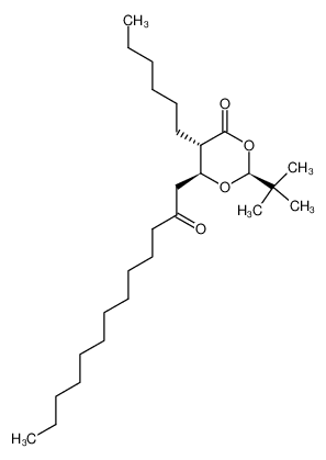 296242-34-7 (2S,5S,6S)-2-(tert-butyl)-5-hexyl-6-(2-oxotridecyl)-1,3-dioxan-4-one