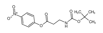 (4-nitrophenyl) 3-[(2-methylpropan-2-yl)oxycarbonylamino]propanoate 17547-09-0