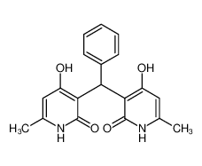 51424-04-5 4-hydroxy-3-[(4-hydroxy-6-methyl-2-oxo-1H-pyridin-3-yl)-phenylmethyl]-6-methyl-1H-pyridin-2-one