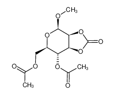 [(3aS,4R,6R,7R,7aS)-7-acetyloxy-4-methoxy-2-oxo-4,6,7,7a-tetrahydro-3aH-[1,3]dioxolo[4,5-c]pyran-6-yl]methyl acetate 53958-22-8