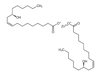 zinc,(Z,12R)-12-hydroxyoctadec-9-enoate 13040-19-2