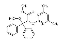 methyl 2-(4,6-dimethylpyrimidin-2-yl)oxy-3-methoxy-3,3-diphenylpropanoate 1240470-84-1