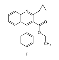 148516-11-4 spectrum, Ethyl 2-cyclopropyl-4-(4-fluorophenyl)quinoline-3-carboxylate