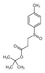 911820-09-2 spectrum, tert-butyl 3-(4-methylphenyl)sulfinylpropanoate