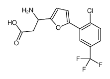 3-amino-3-[5-[2-chloro-5-(trifluoromethyl)phenyl]furan-2-yl]propanoic acid 773125-93-2