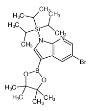 [5-bromo-3-(4,4,5,5-tetramethyl-1,3,2-dioxaborolan-2-yl)pyrrolo[2 ,3-b]pyridin-1-yl]-triisopropyl-silane 1073338-96-1