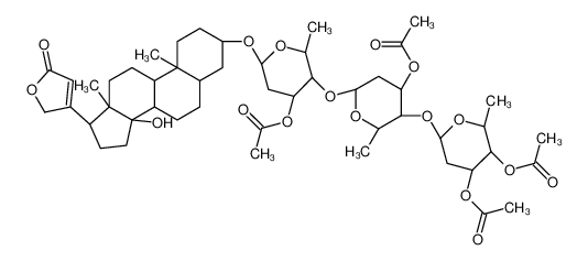 [(2R,3R,4S,6S)-3-[(2R,4S,5R,6R)-4-acetyloxy-5-[(2R,4S,5R,6R)-4,5-diacetyloxy-6-methyloxan-2-yl]oxy-6-methyloxan-2-yl]oxy-6-[[(3S,5R,8R,9S,10S,13R,17R)-14-hydroxy-10,13-dimethyl-17-(5-oxo-2H-furan-3-yl)-1,2,3,4,5,6,7,8,9,11,12,15,16,17-tetradecahydrocyclop