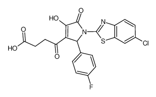 1071952-05-0 structure, C21H14ClFN2O5S