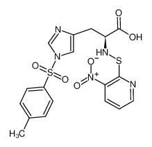 3-[1-(4-methylphenyl)sulfonylimidazol-4-yl]-2-[(3-nitropyridin-2-yl)sulfanylamino]propanoic acid 108312-26-1