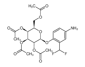 188434-26-6 structure, C21H25F2NO10