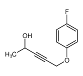 305805-77-0 5-(4-fluorophenoxy)pent-3-yn-2-ol