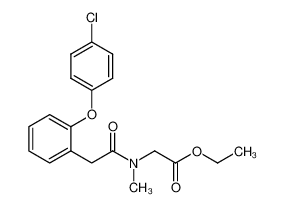 1035404-17-1 ethyl N-[2-[2-(4-chlorophenoxy)phenyl]acetyl]-N-methylglycinate