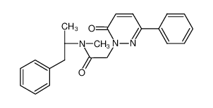 N-methyl-2-(6-oxo-3-phenylpyridazin-1-yl)-N-(1-phenylpropan-2-yl)acetamide 55902-02-8