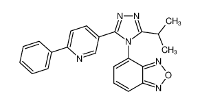 4-[3-isopropyl-5-(6-phenylpyridin-3-yl)-4H-1,2,4-triazol-4-yl]-2,1,3-benzooxadiazole 374886-51-8