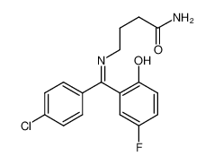 4-[[(Z)-(4-chlorophenyl)-(3-fluoro-6-oxocyclohexa-2,4-dien-1-ylidene)methyl]amino]butanamide 62666-20-0