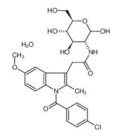 2-[1-(4-chlorobenzoyl)-5-methoxy-2-methylindol-3-yl]-N-[(2R,3R,4S,5R)-3,4,5,6-tetrahydroxy-1-oxohexan-2-yl]acetamide 52443-21-7