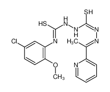 127142-55-6 1-(5-chloro-2-methoxyphenyl)-3-[[(E)-1-pyridin-2-ylethylideneamino]carbamothioylamino]thiourea