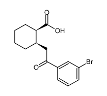 (1R,2R)-2-[2-(3-bromophenyl)-2-oxoethyl]cyclohexane-1-carboxylic acid 736136-38-2