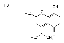 4-(dimethylamino)-8-hydroxy-2-methyl-1H-quinolin-5-one,hydrobromide 88484-66-6