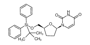 141192-09-8 1-(5-O-(tert-butyldiphenylsilyl)-2,3-dideoxy-β-D-glycero-pentofuranosyl)uracil